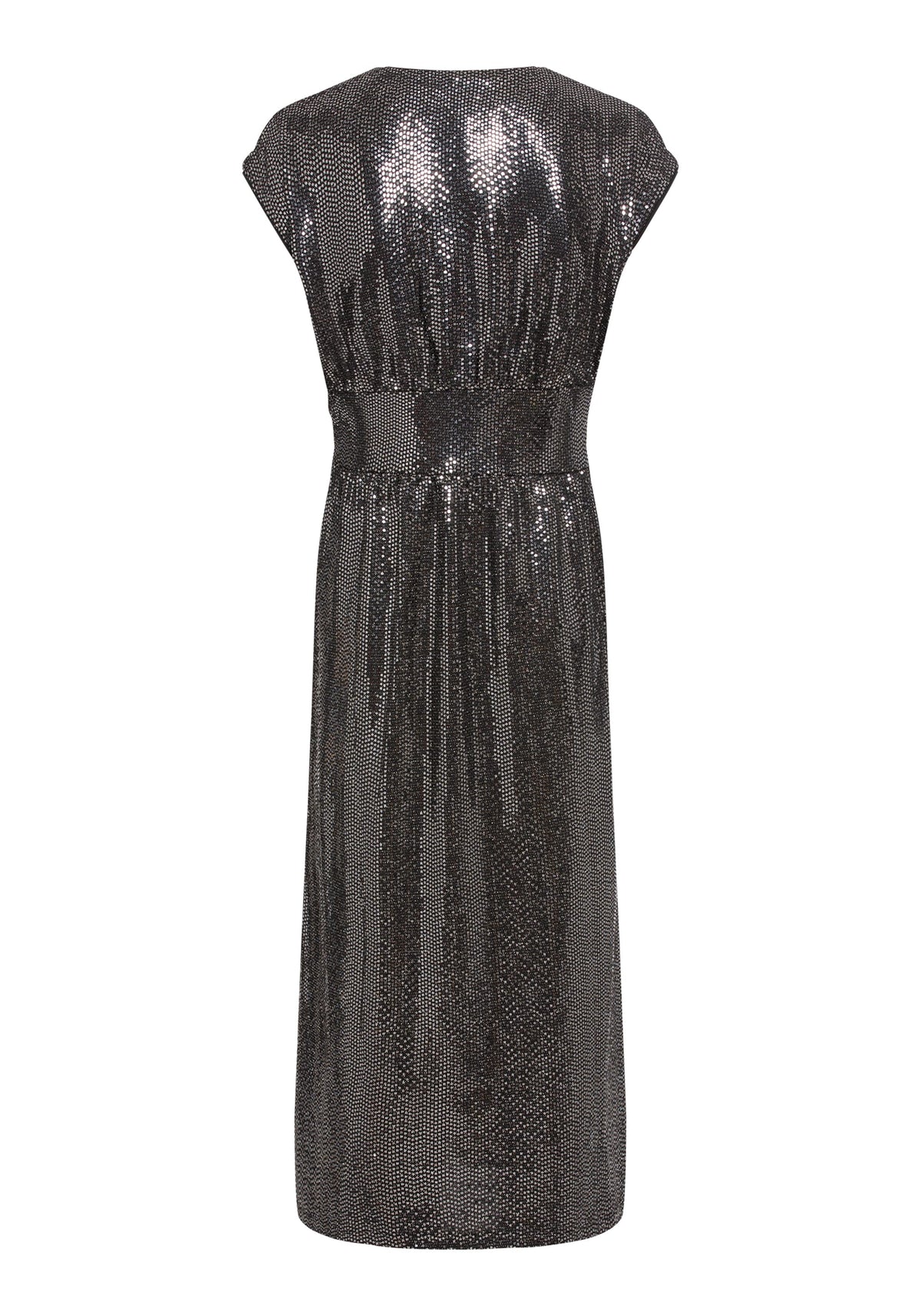 Silver Sequins Midi Dress