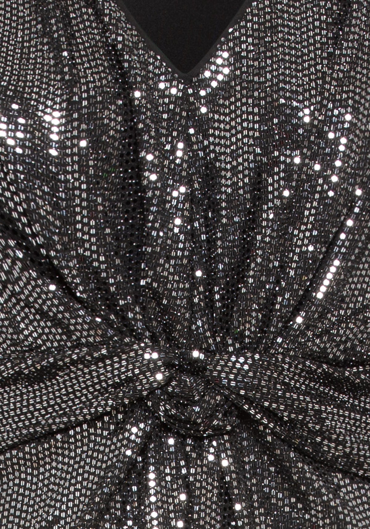 Silver Sequins Midi Dress