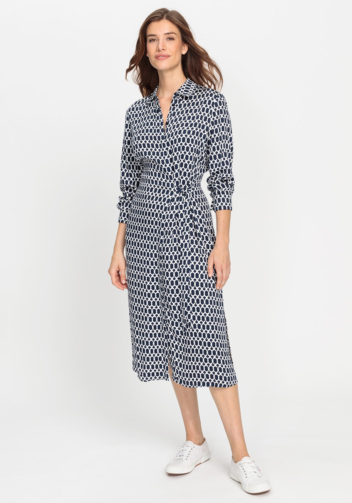 Shirt Dress with Waist Tie Detail