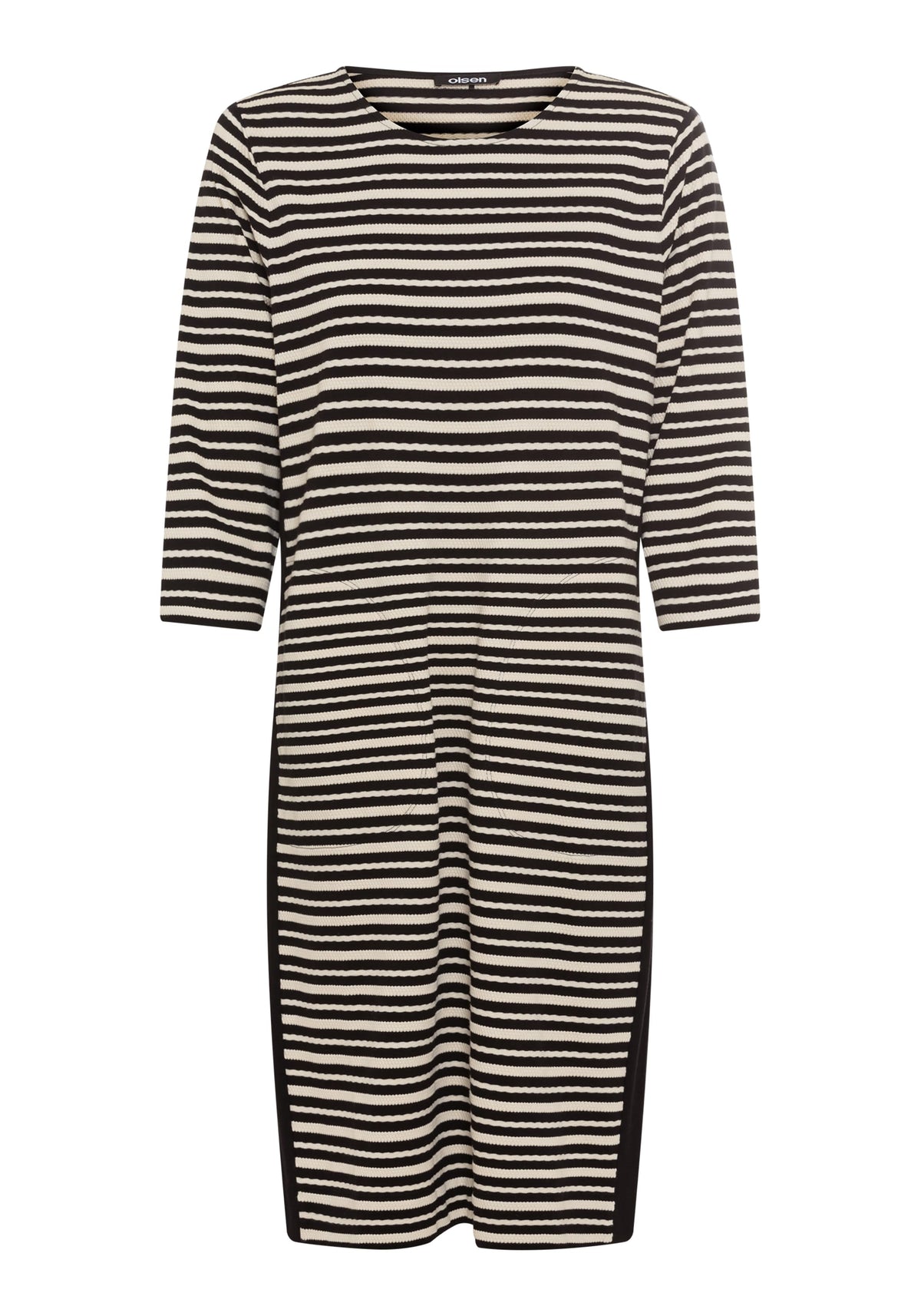 Robe texturée à rayures