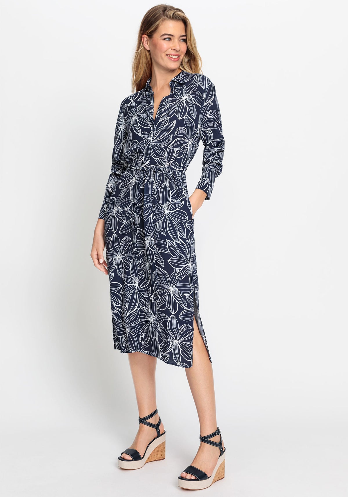 Floral Shirt Dress