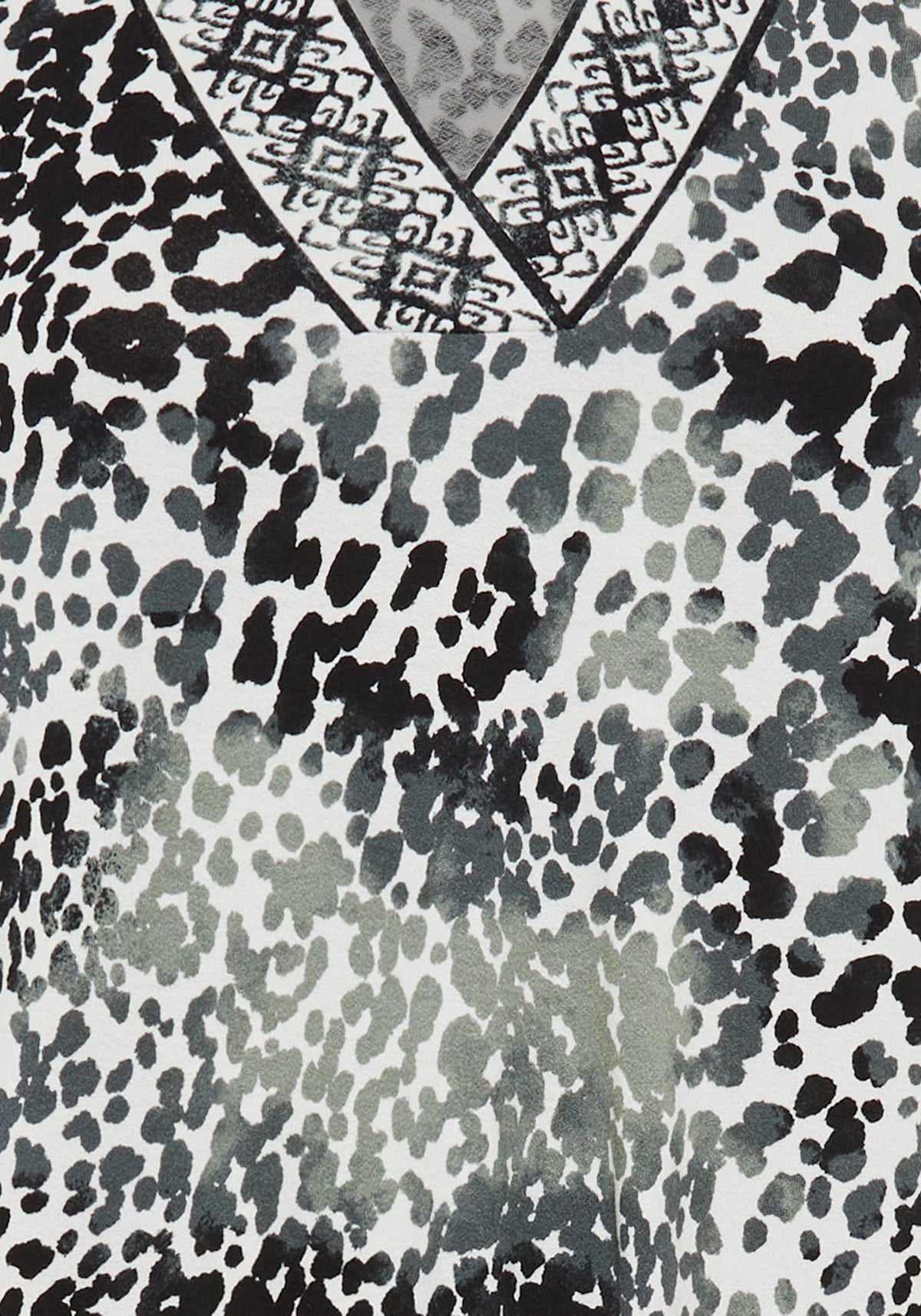 Animal Print Bell Sleeve Dress