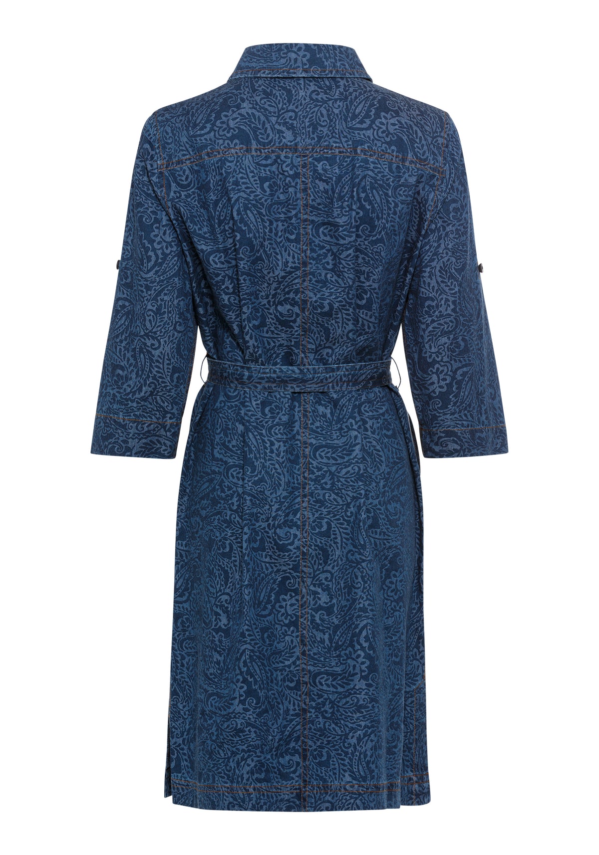 Paisley Denim Shirt Dress