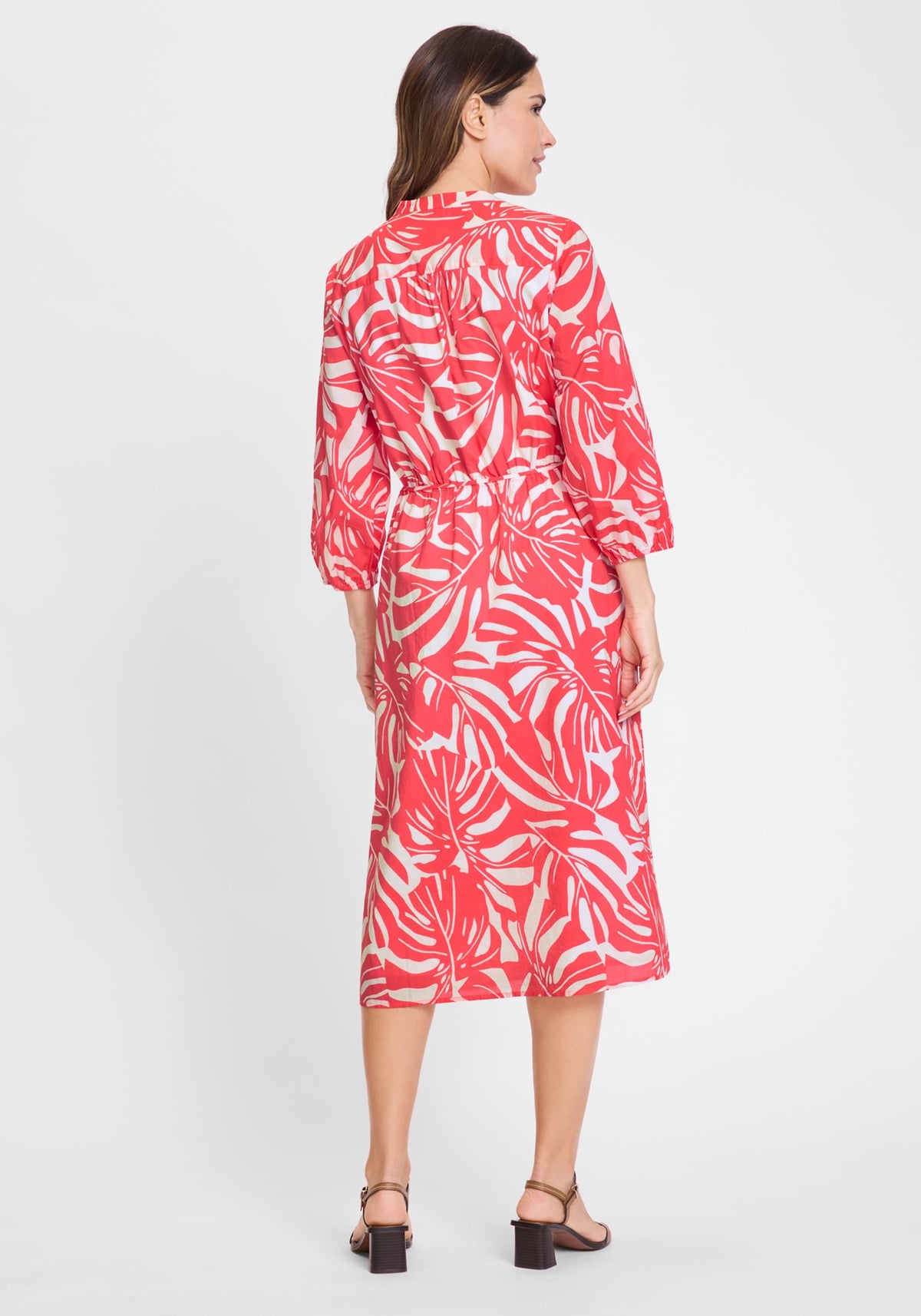 Palm Statement Print Dress