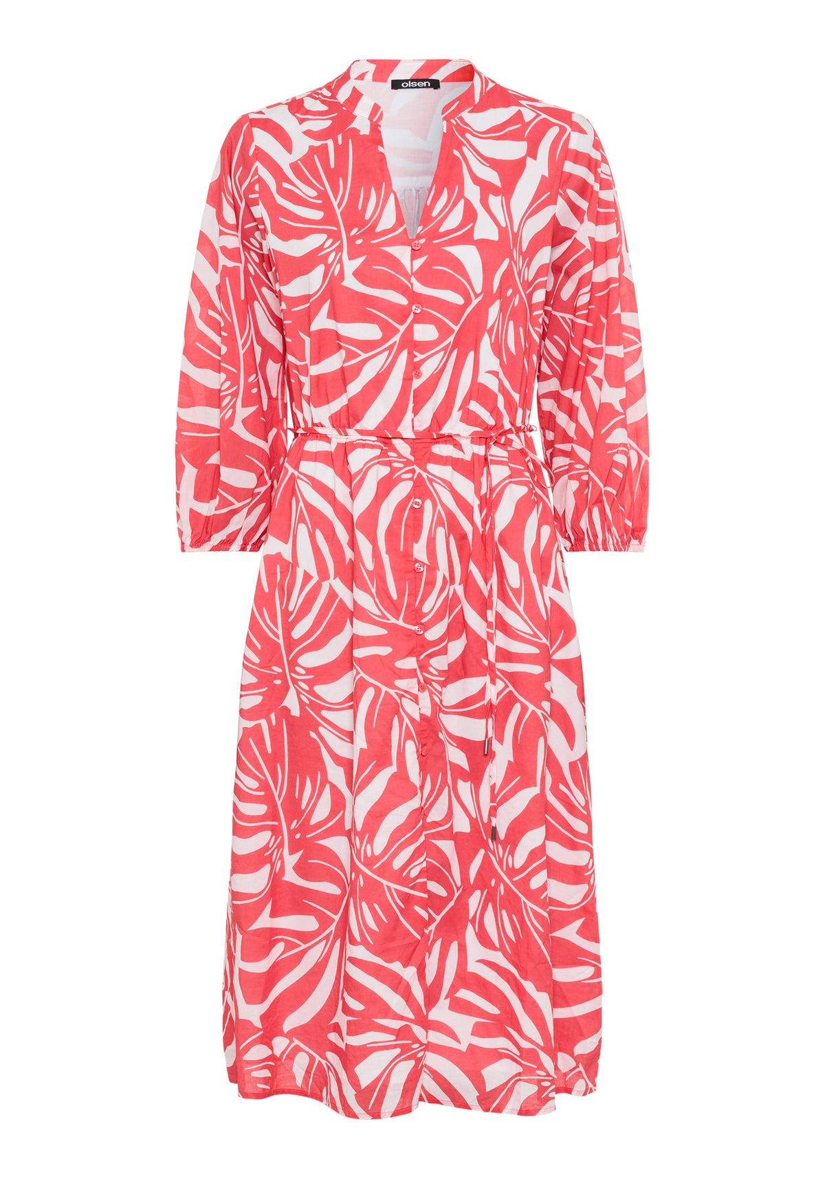 Palm Statement Print Dress
