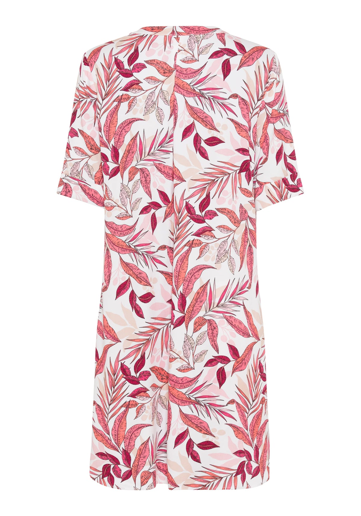 Robe tunique à manches courtes