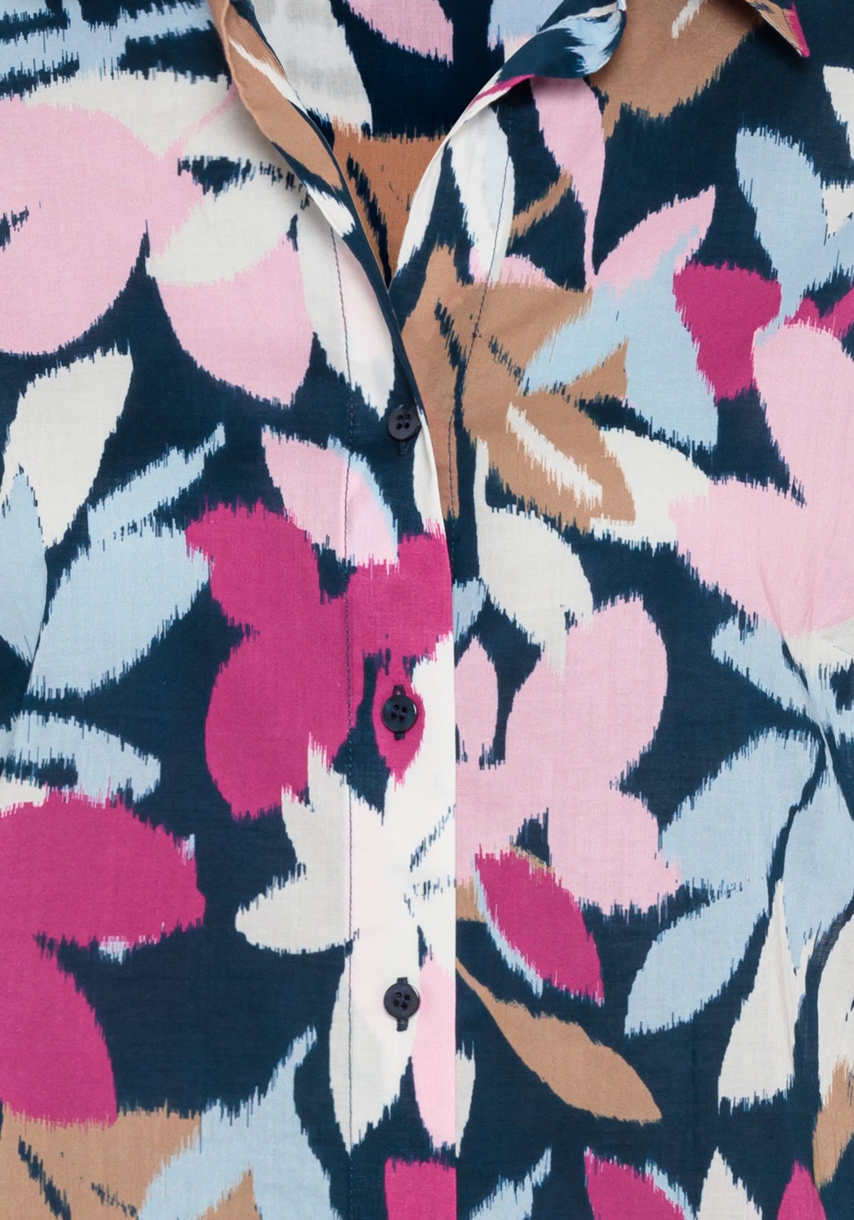 Leaf Print Shirt Dress