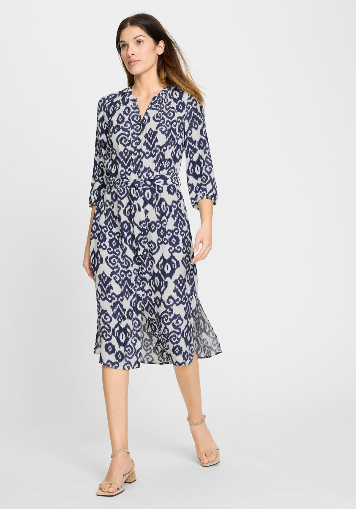 Ikat Print Tunic Dress