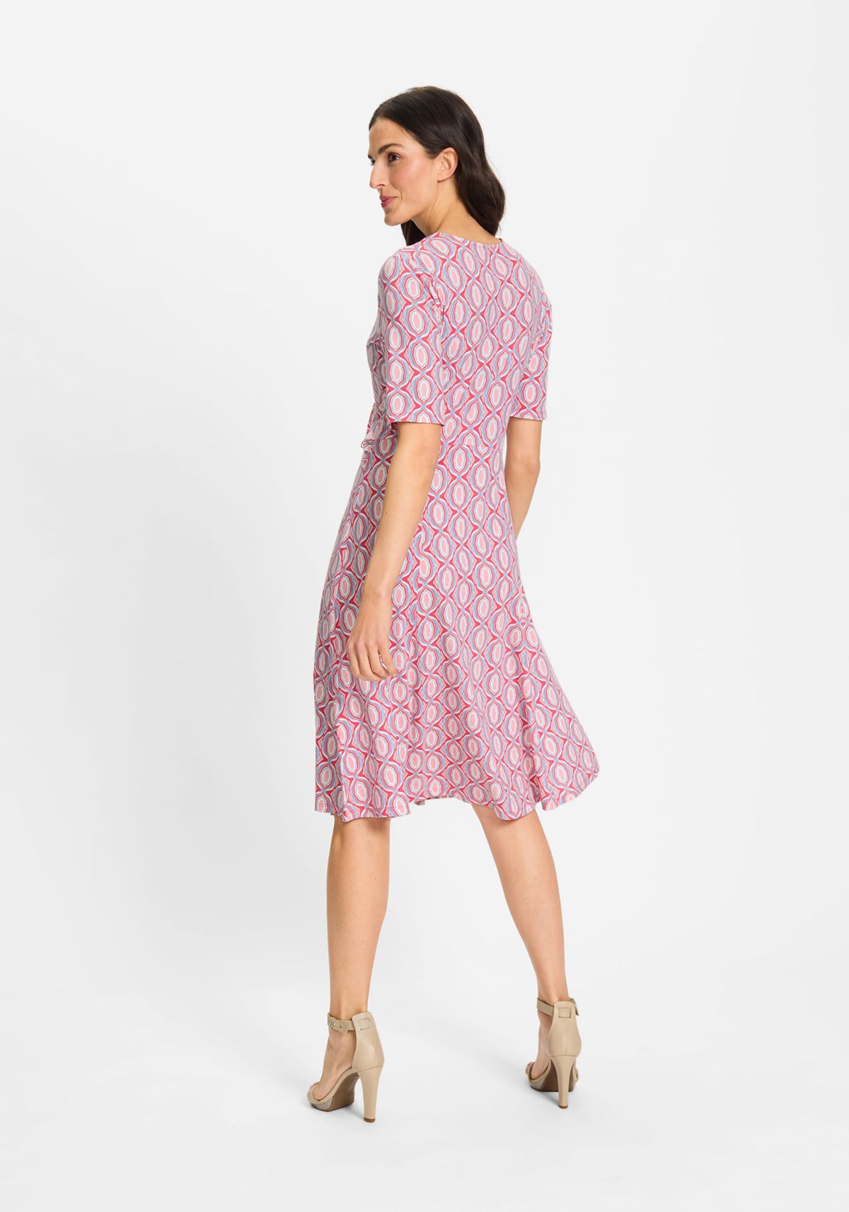 Ornamental Print A-Line Dress