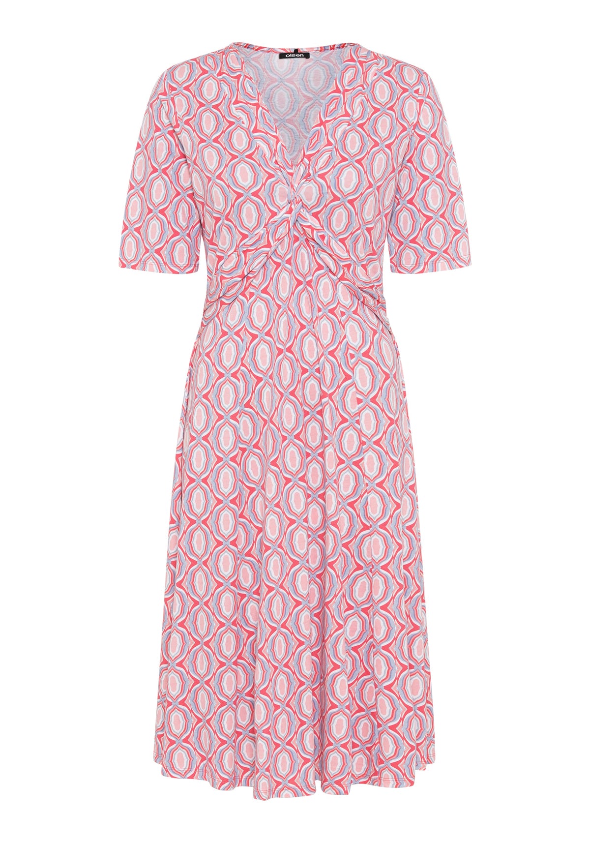 Ornamental Print A-Line Dress
