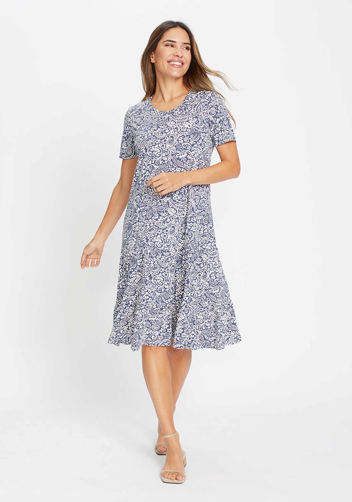 Robe imprimée en filigrane