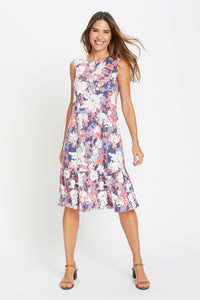 Sleeveless Floral Camo Dress