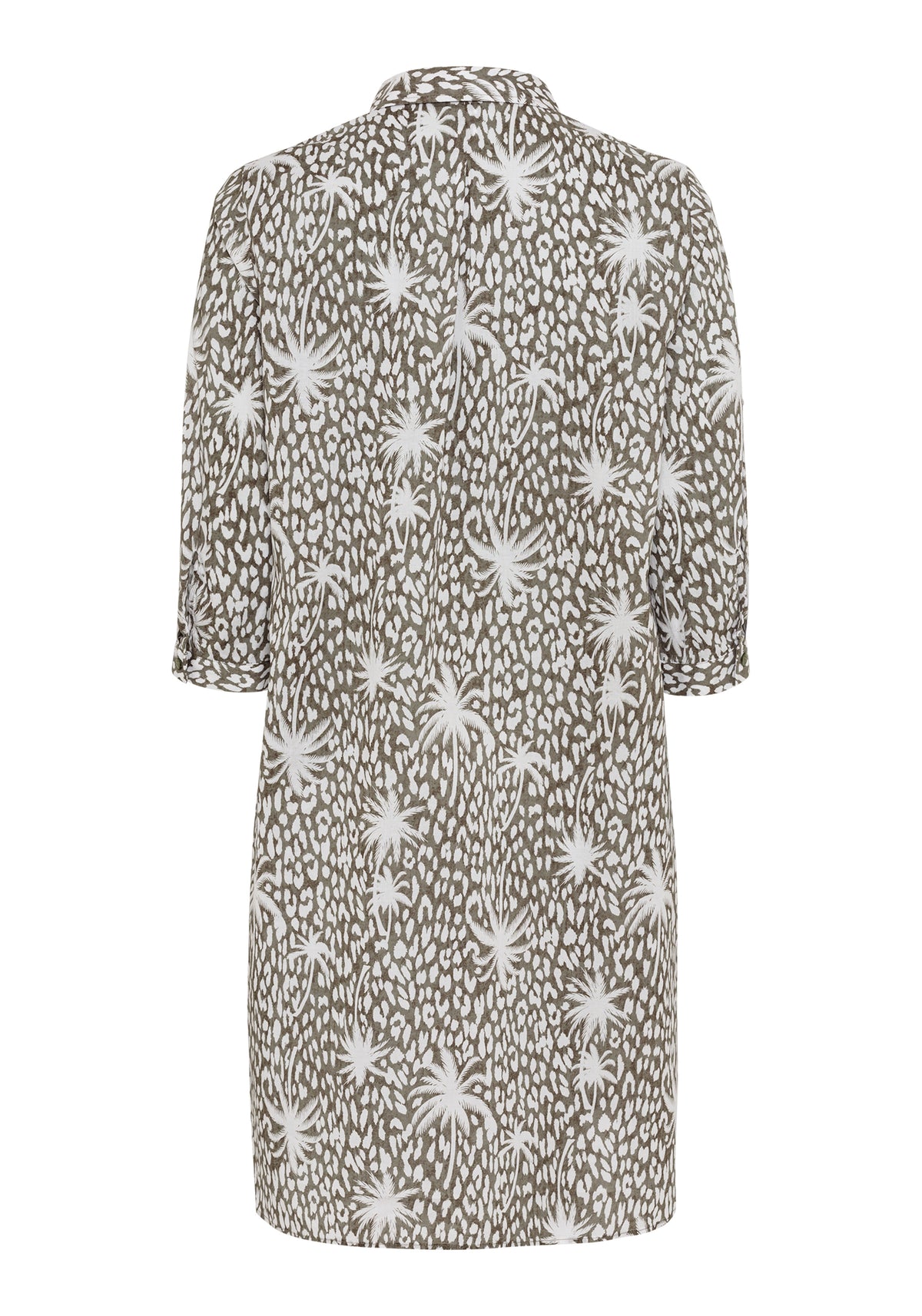 Tropic Mixed Print Shirt Dress