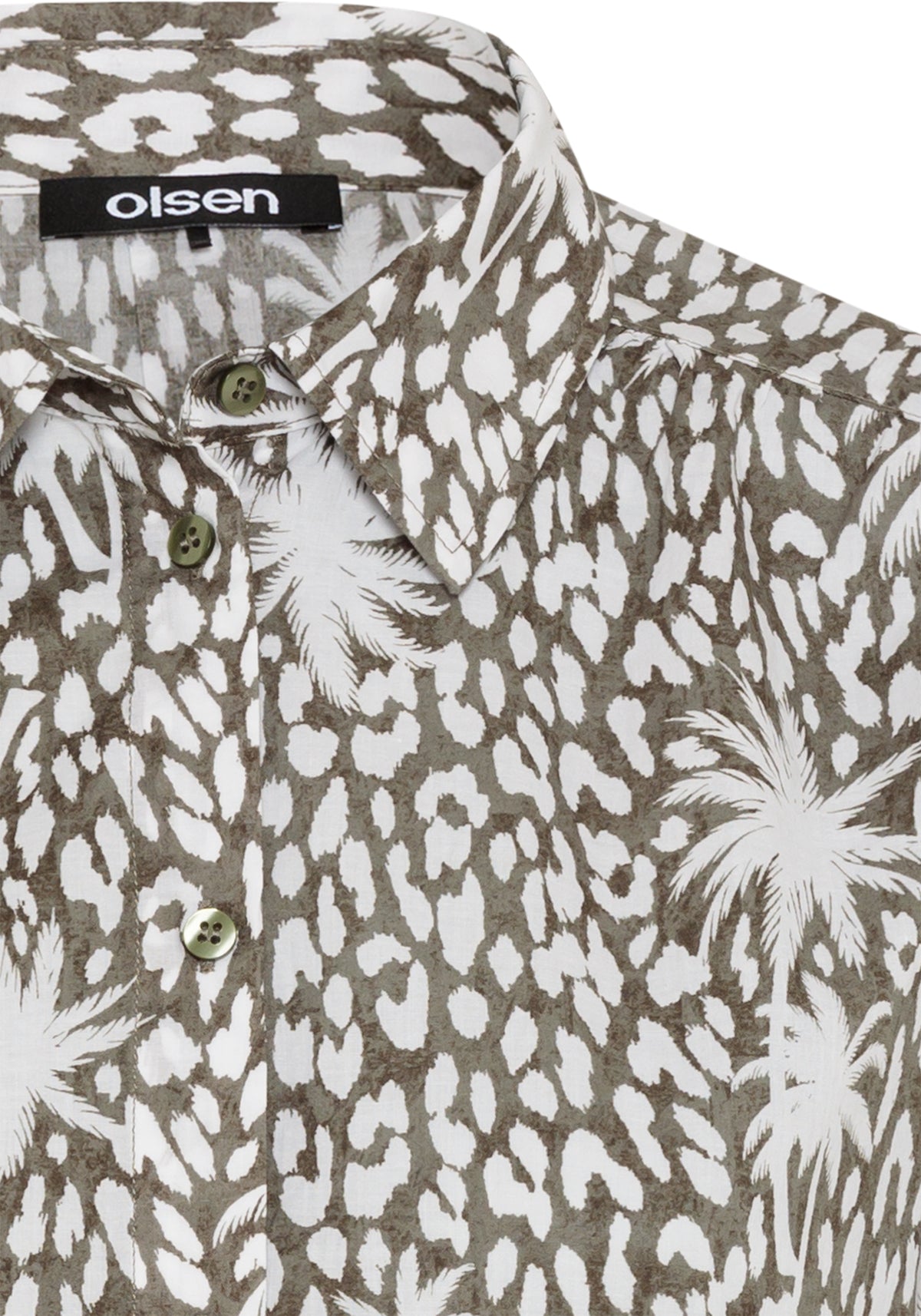 Tropic Mixed Print Shirt Dress