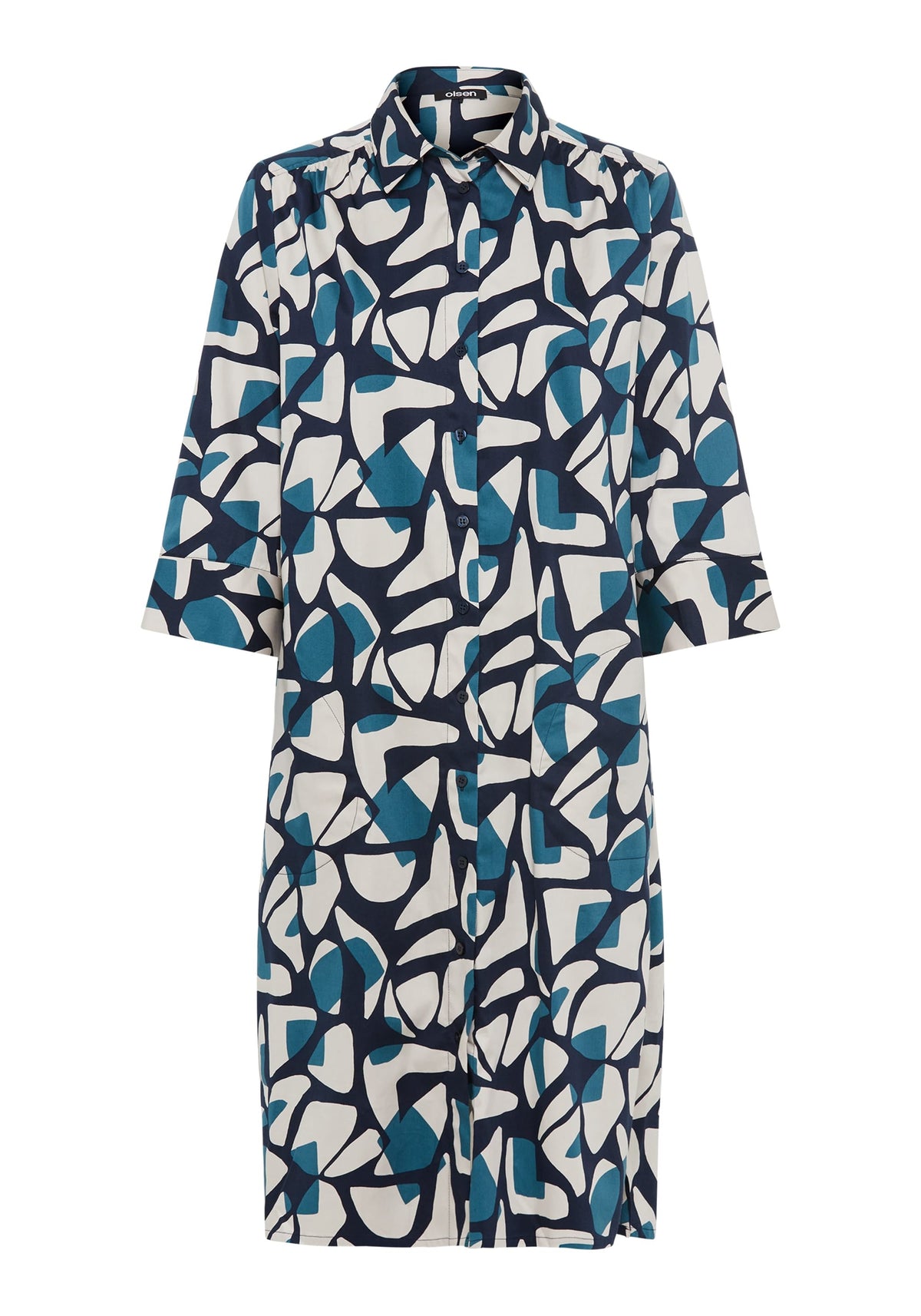 Modern Graphic Shirt Dress