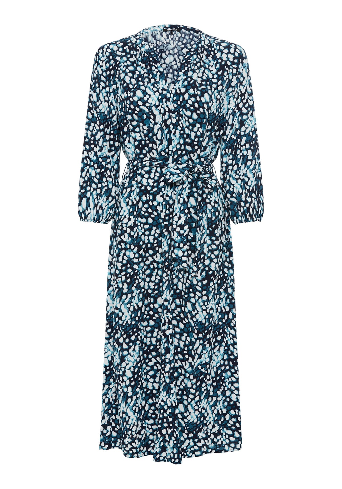 Robe tunique moderne à imprimé animalier