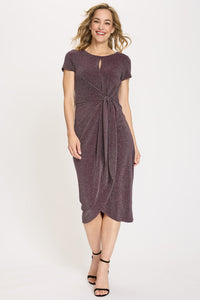 Sparkle  Faux Wrap Dress