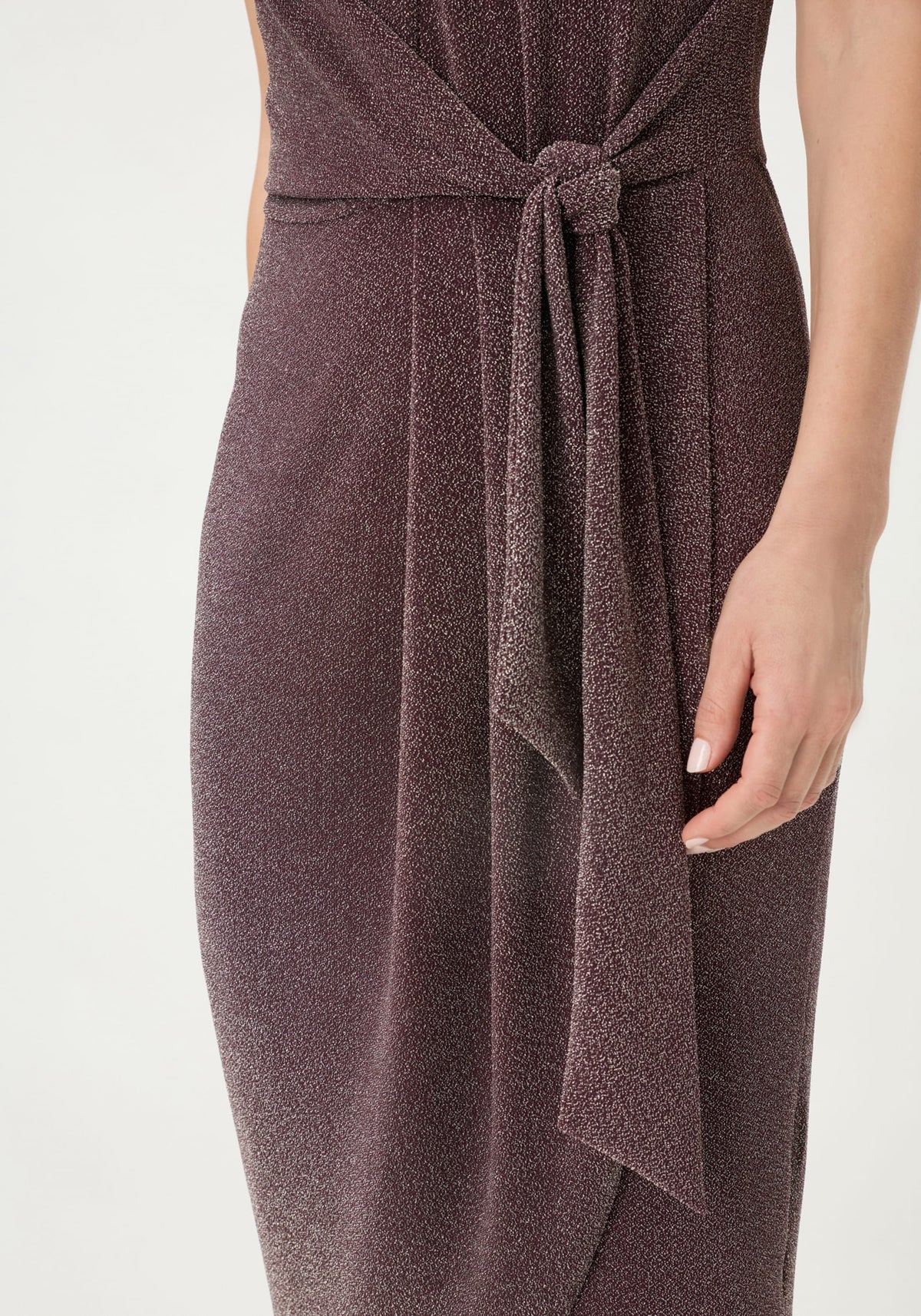 Robe cache-cœur scintillante