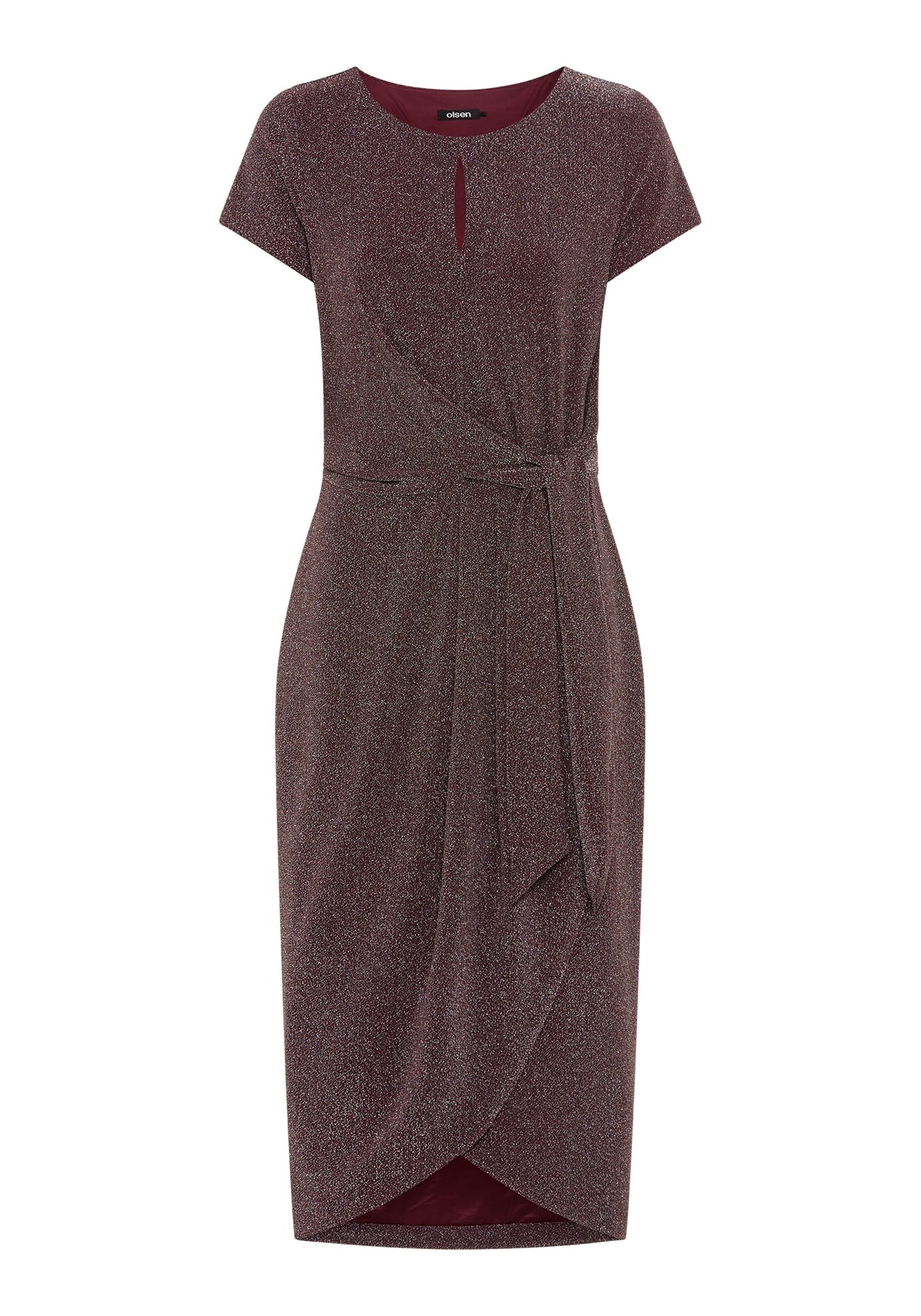 Robe cache-cœur scintillante