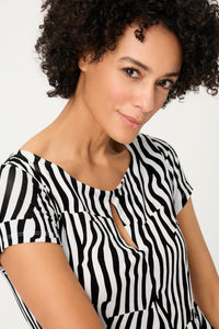 Modern Zebra Faux Wrap Dress
