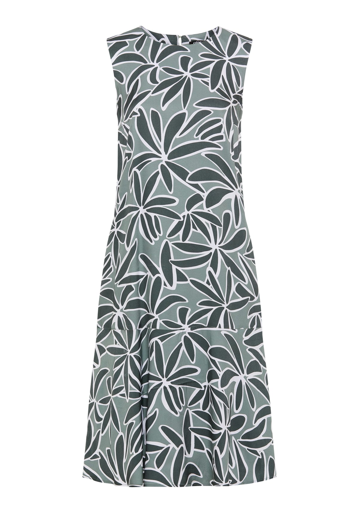 Robe à motif de feuilles