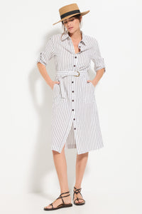 Stripe Shirt Dress
