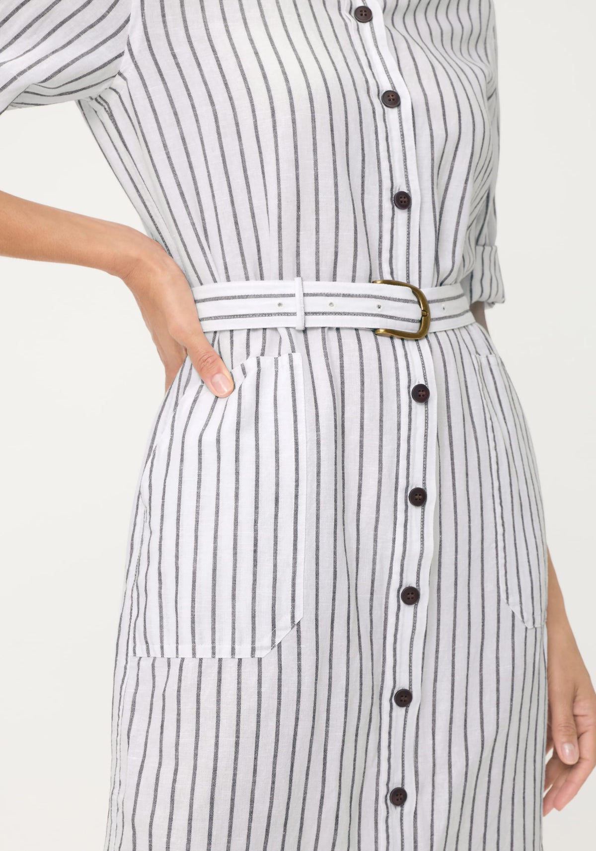 Stripe Shirt Dress