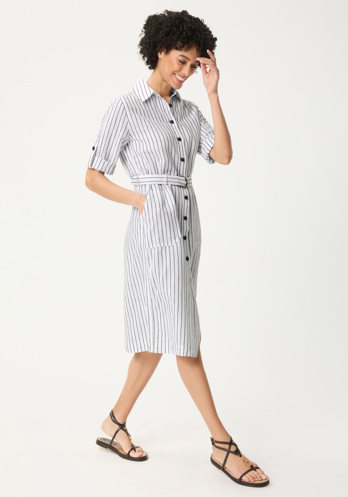 Stripe Shirt Dress