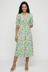 Lush Lemon A-Line Dress