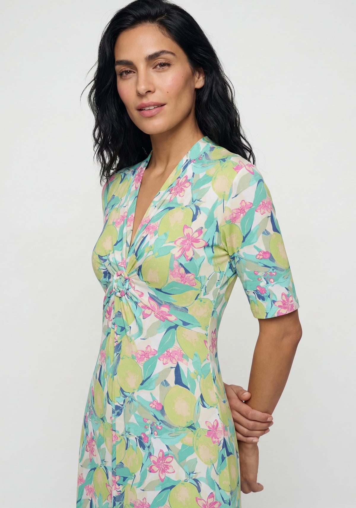 Lush Lemon A-Line Dress