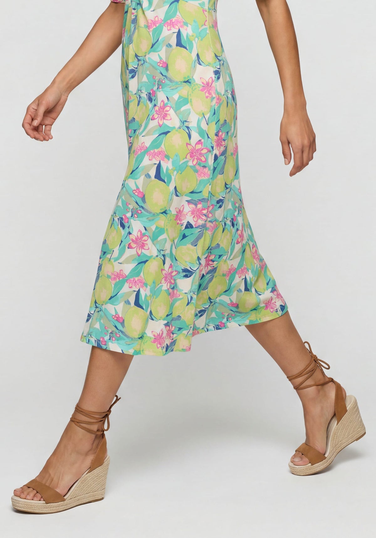 Lush Lemon A-Line Dress