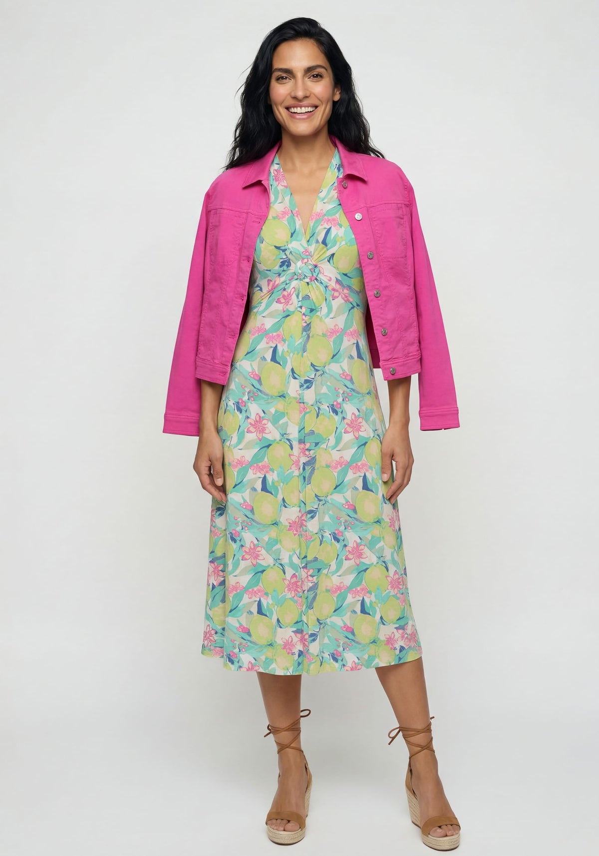 Lush Lemon A-Line Dress