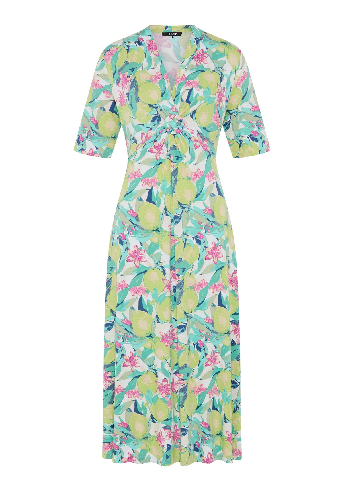 Lush Lemon A-Line Dress