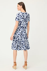 Robe t-shirt à volants à motif floral