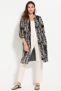 Robe à manches 3/4 brodée