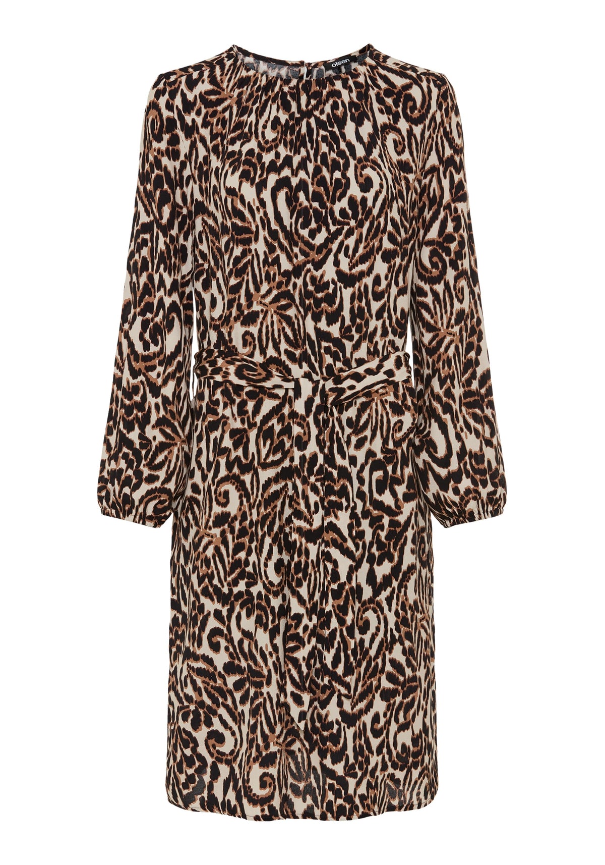 Robe moderne à imprimé animalier