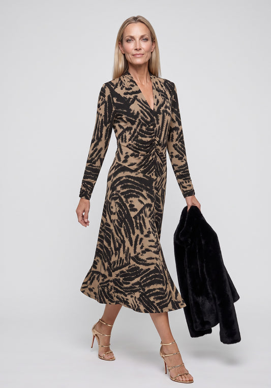 Printed Soft A-Line Dress