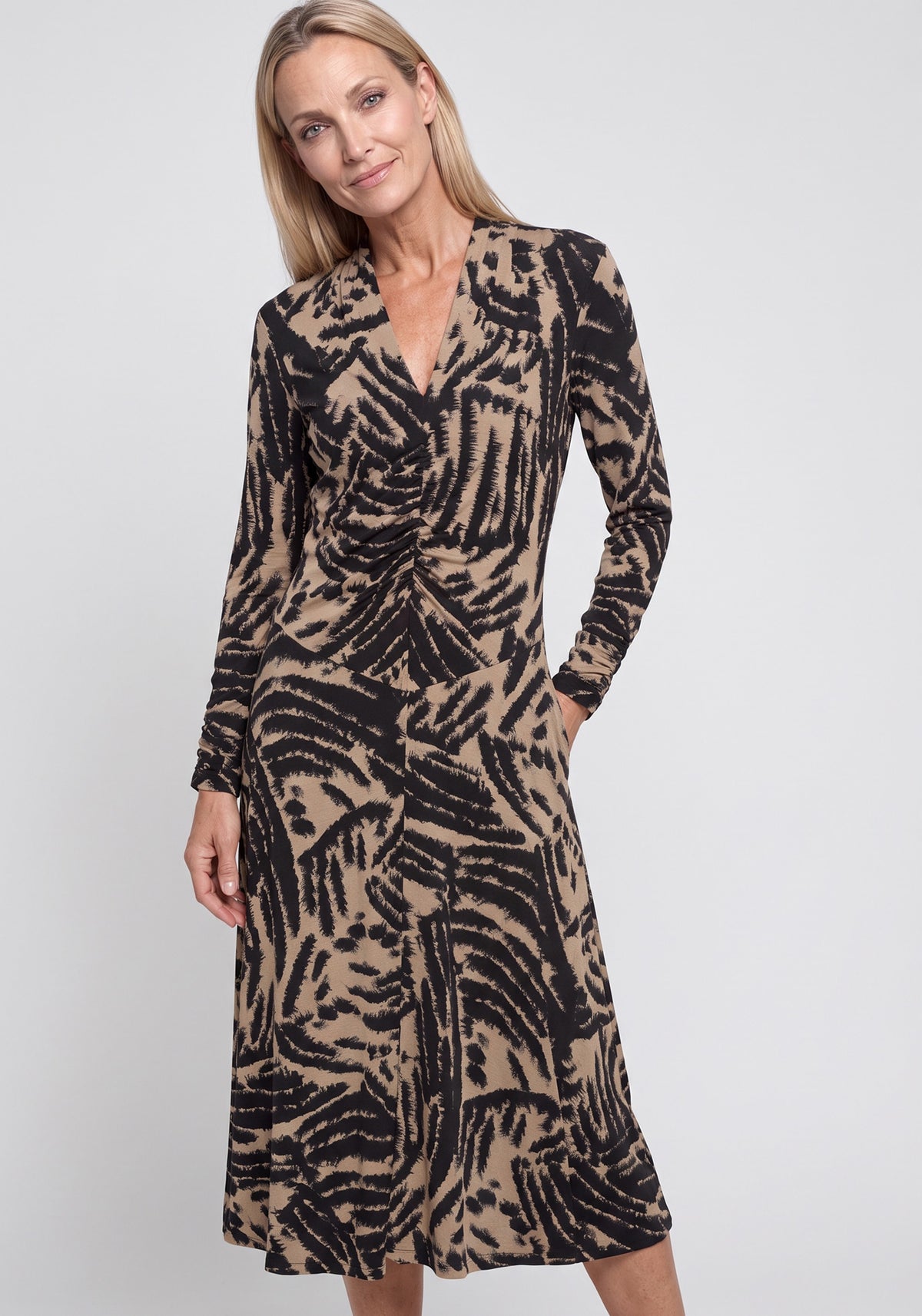 Printed Soft A-Line Dress