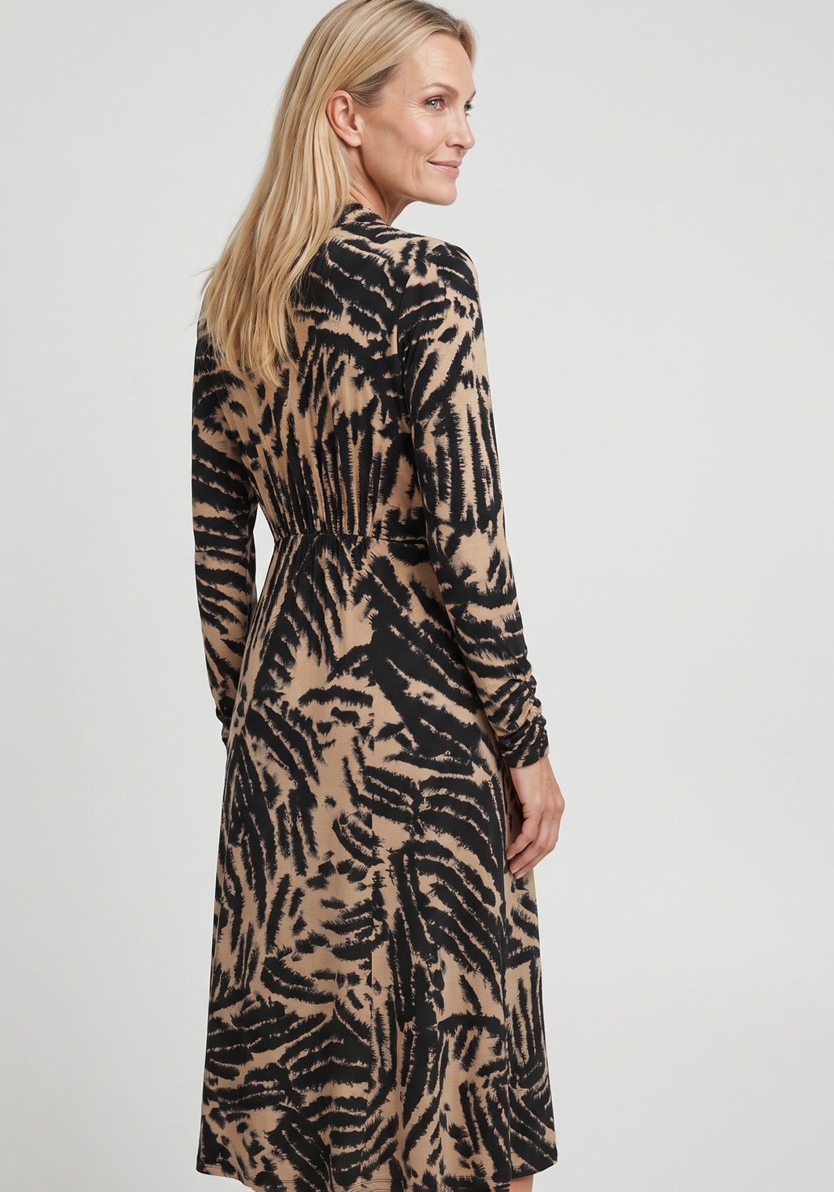 Printed Soft A-Line Dress