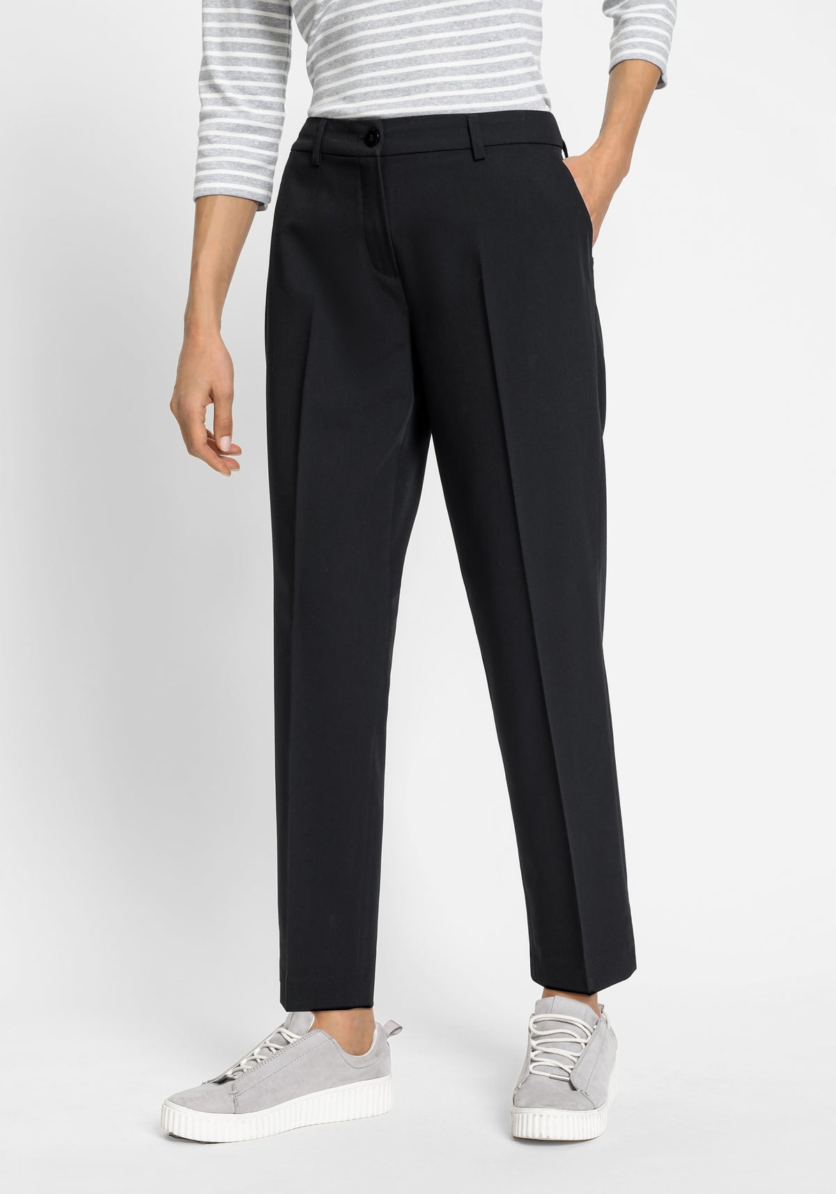 Lisa Fit Straight Cropped Trouser