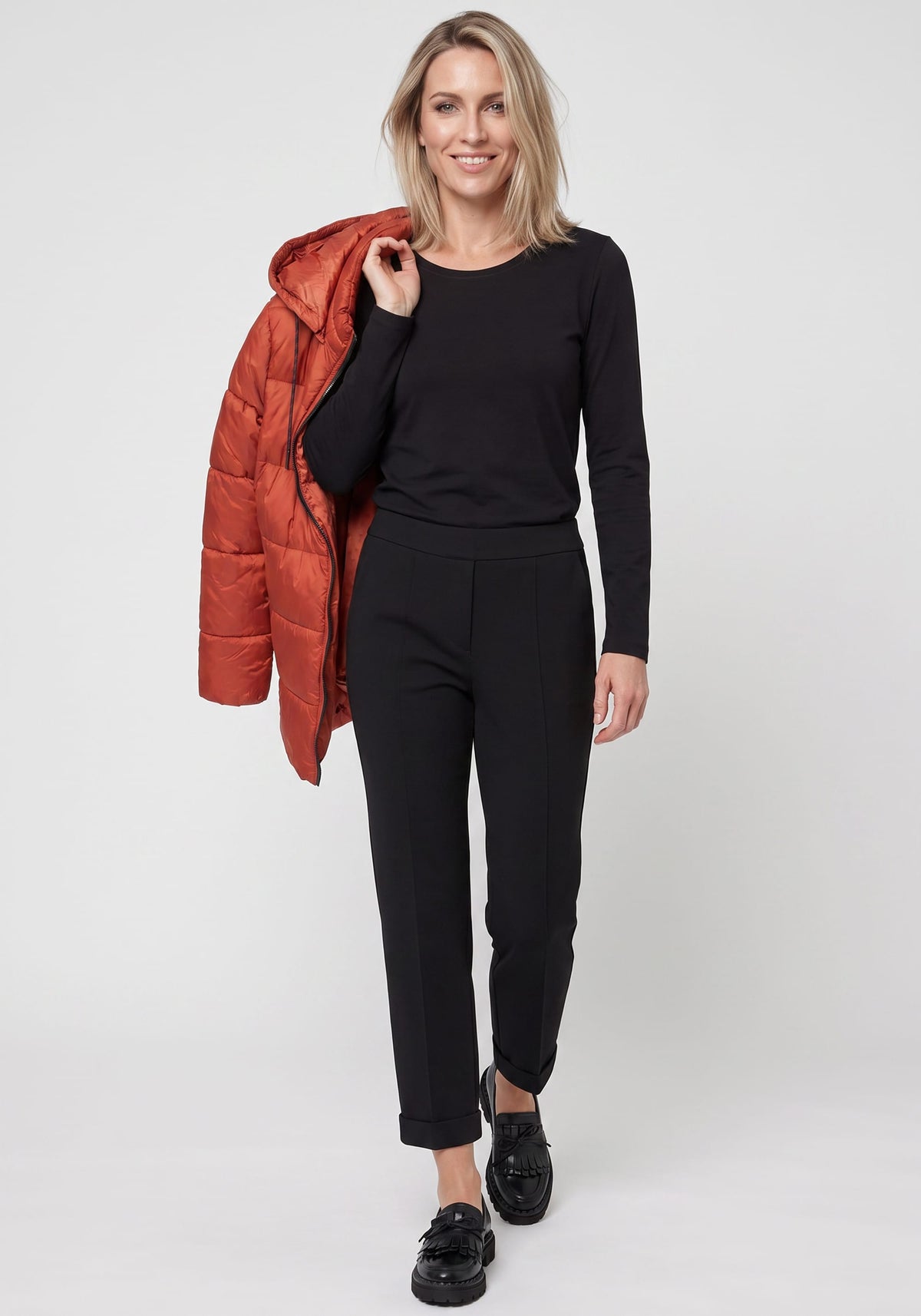Cropped Jersey Knit Pant