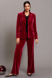 Anna Fit Velvet Trouser