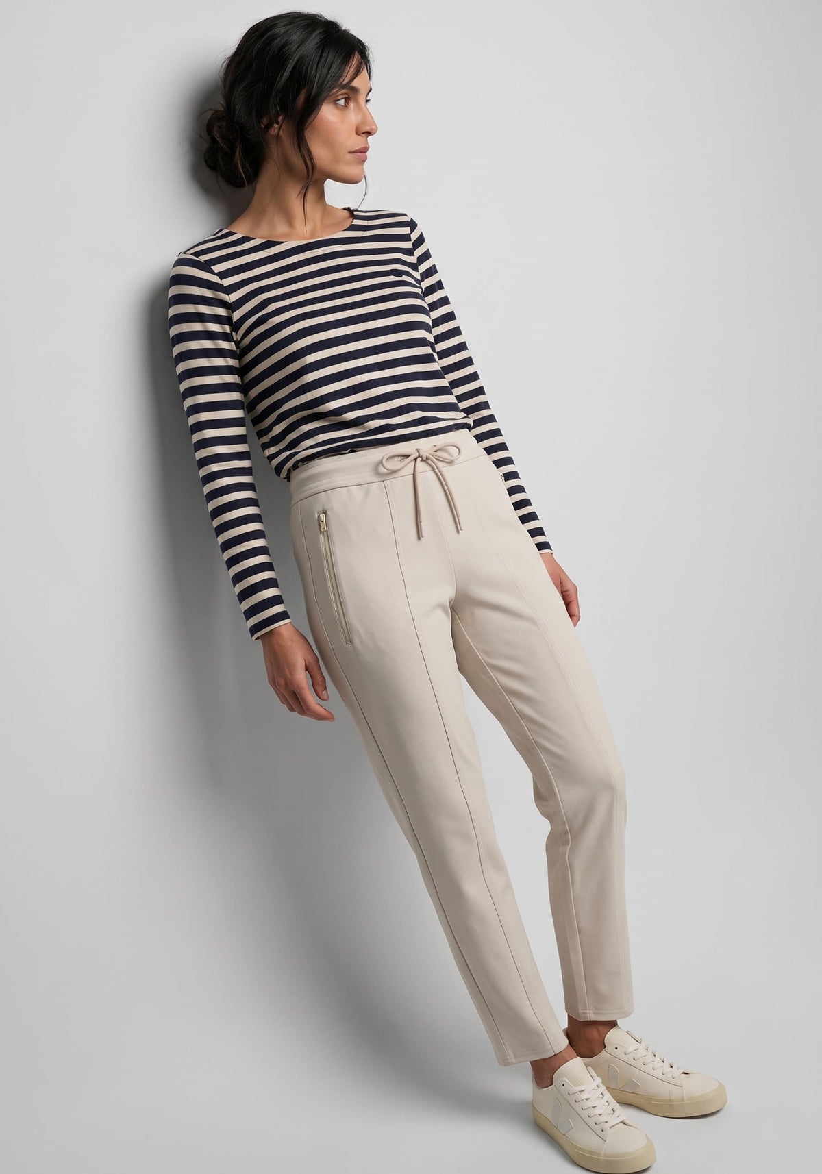 Stretch Rib Knit Pant
