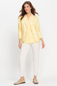 Pantalon droit en sergé stretch Lisa Fit