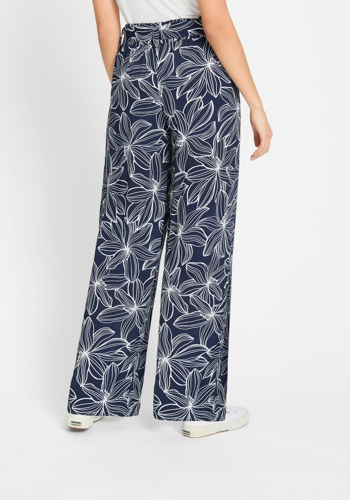 Anna Fit Wide Leg Floral Trouser