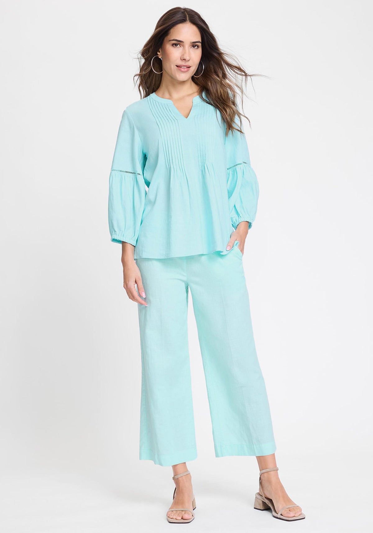 Anna Fit Wide Leg Pull-On Culottes