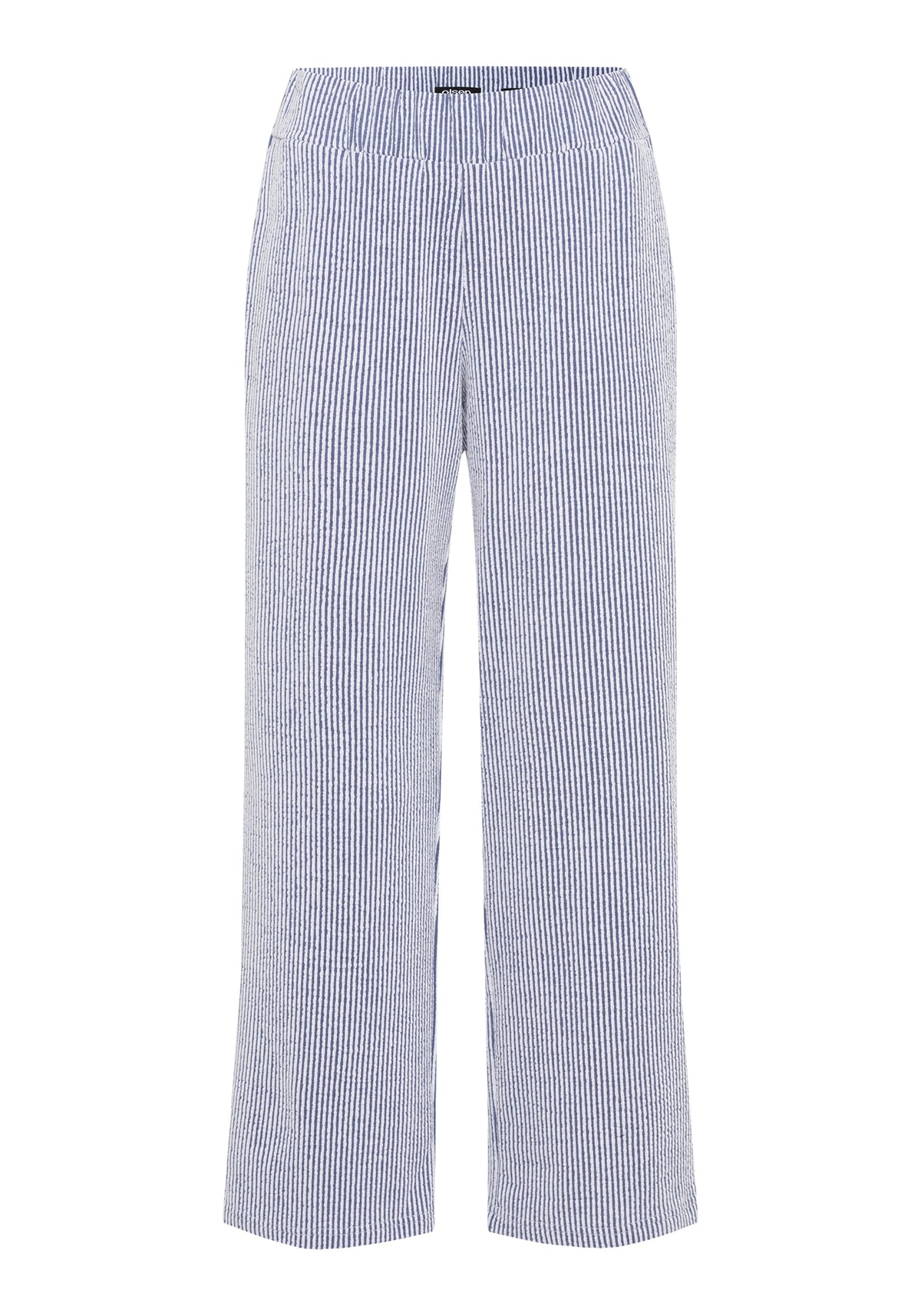 Anna Fit Wide Leg Seersucker Pant