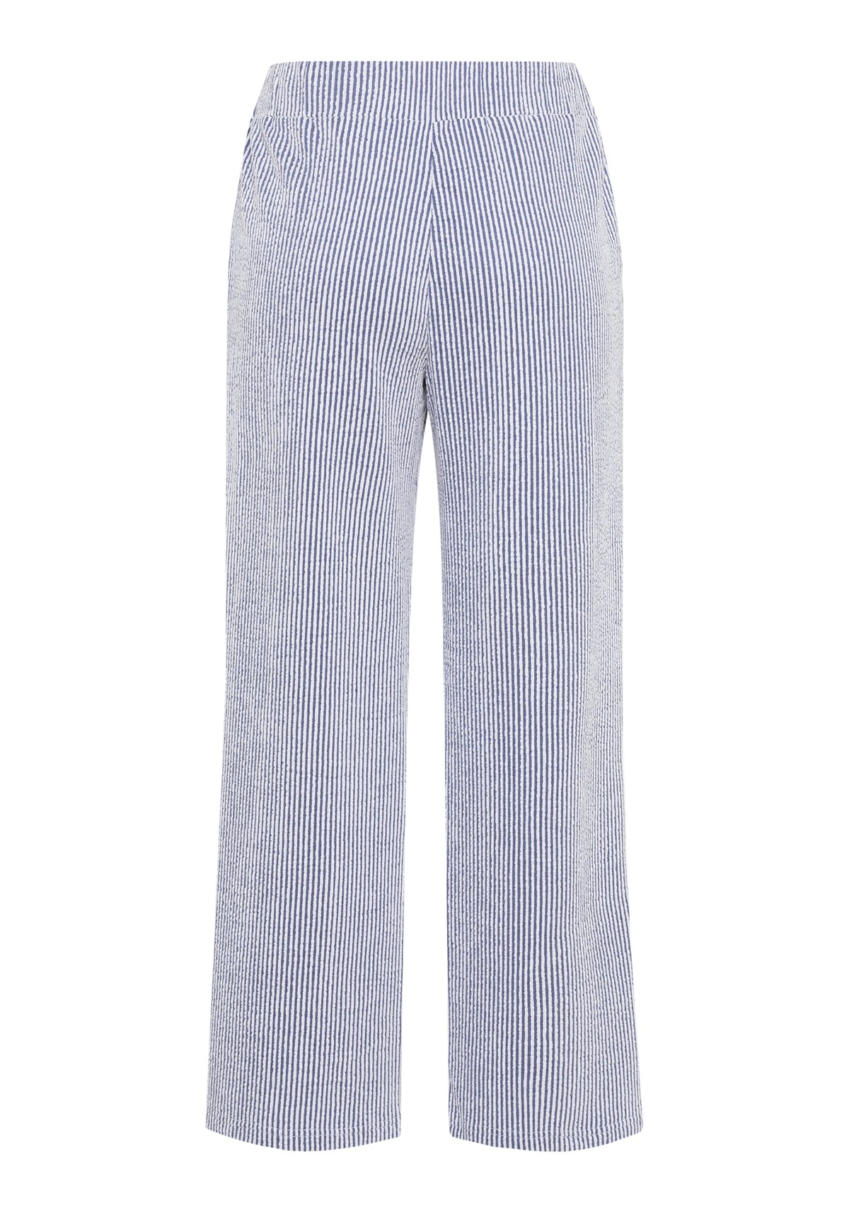 Anna Fit Wide Leg Seersucker Pant