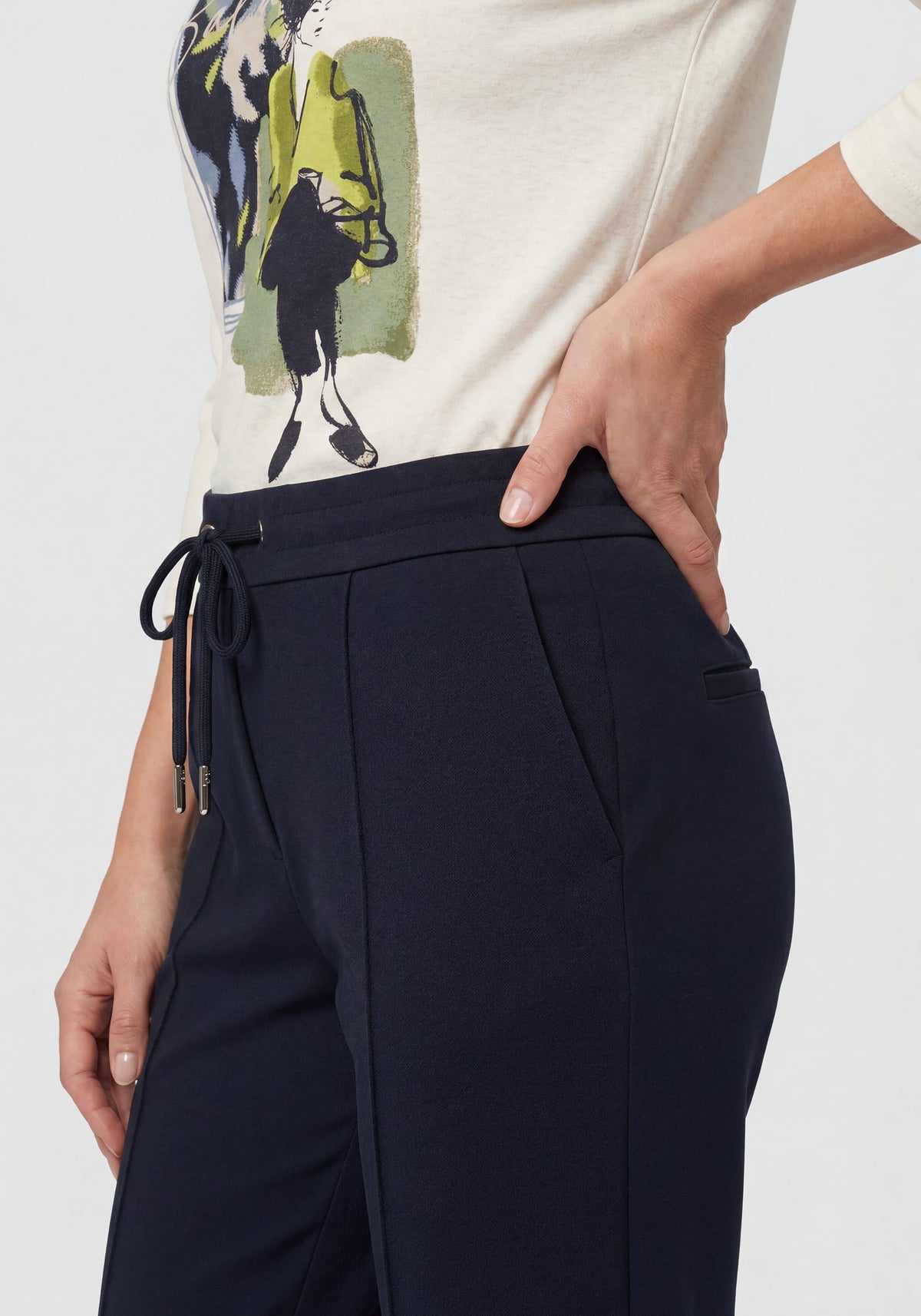 Knit Drawstring Waist Pant
