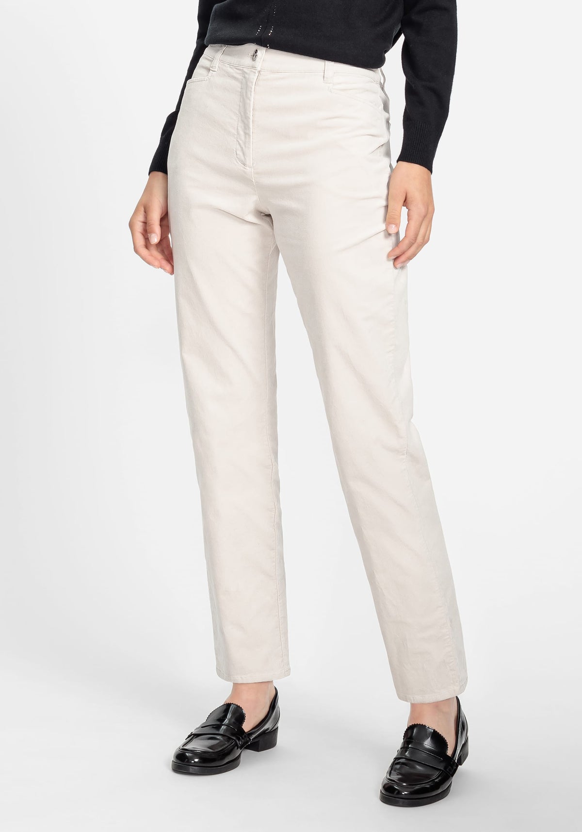 Mona Fit Slim Leg Cord Trouser